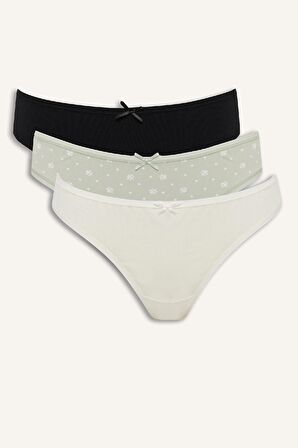 DeFacto 3'lü Slip Külot-Fall in Love E4925AX25SPKH494