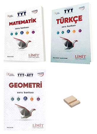 Limit TYT Matematik Türkçe ve Geometri Soru Bankası 3lü Set + Telefon Standı