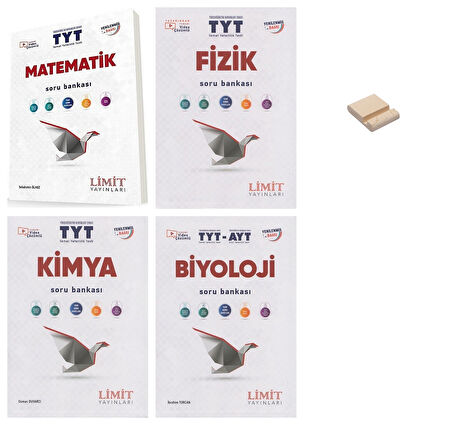 Limit TYT Matematik Fizik Kimya ve Biyoloji 4lü Set + Telefon Standı