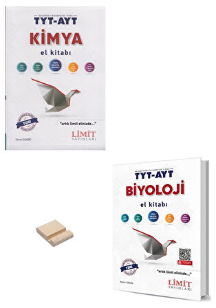 Limit TYT AYT Kimya ve Biyoloji El Kitabı + Telefon Standı