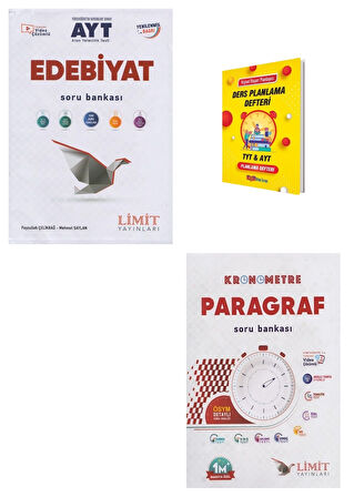 Limit AYT Edebiyat ve Paragraf Soru Bankası + Planlama Defteri