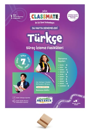 Okyanus 7. Sınıf Maarif Türkçe Haftalık Süreç Fasikülleri + Telefon Standı