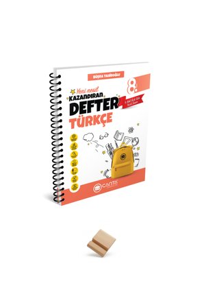 Çanta 8. Sınıf 2027 LGS Türkçe Kazandıran Defter + Telefon Standı
