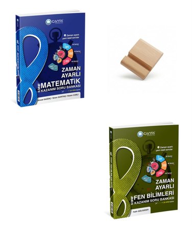 Çanta 8. Sınıf 2027 LGS Matematik ve Fen Bilimleri Zaman Ayarlı Soru Bankası + Telefon Standı