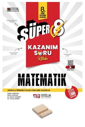 Nitelik 8. Sınıf 2027 LGS Kazanım Matematik Soru Bankası + Telefon Standı
