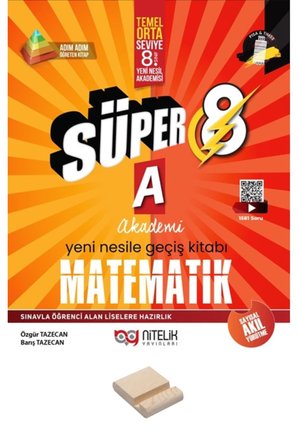 Nitelik 8. Sınıf 2027 LGS A Serisi Matematik Süper Soru Bankası + Telefon Standı
