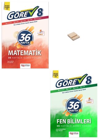 Nitelik 8. Sınıf 2027 LGS Görev Matematik ve Fen Bilimleri Haftalık Föyler + Telefon Standı