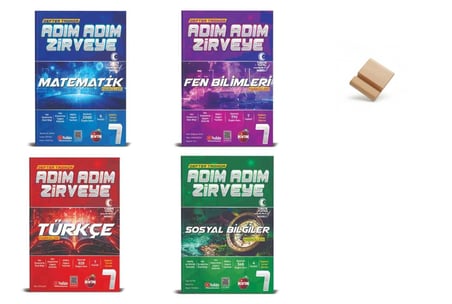 Newton 7. Sınıf Adım Adım Matematik Fen Türkçe ve Sosyal 4lü Set Fasikülleri + Telefon Standı
