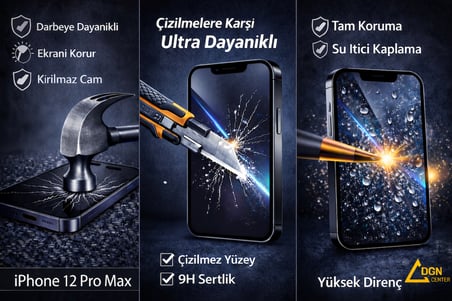  İphone 12 Promax Uyumlu Kırılmaz Ekran Koruyucu