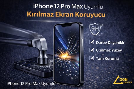  İphone 12 Promax Uyumlu Kırılmaz Ekran Koruyucu