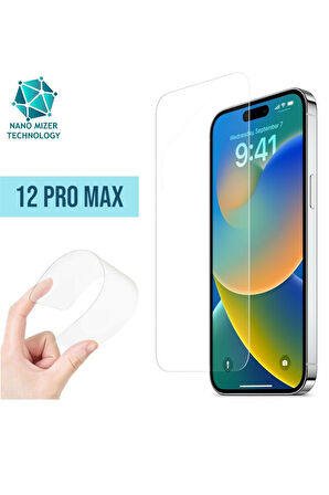 Iphone 12 Pro Max Ekran Koruyucu Nano Cam Şeffaf Ekran Koruyucu