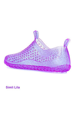 Allyup Unisex Deniz Ayakkabısı Kaymaz Taban Şık Havuz Simli-Simsiz-Şeffaf Plaj Rafting Sandaleti 130
