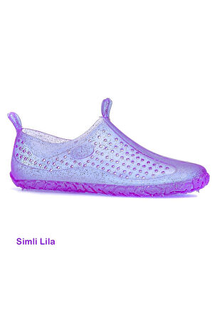 Allyup Unisex Deniz Ayakkabısı Kaymaz Taban Şık Havuz Simli-Simsiz-Şeffaf Plaj Rafting Sandaleti 130
