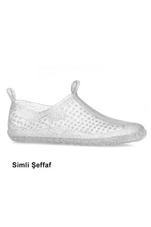 Allyup Unisex Deniz Ayakkabısı Kaymaz Taban Şık Havuz Simli-Simsiz-Şeffaf Plaj Rafting Sandaleti 130