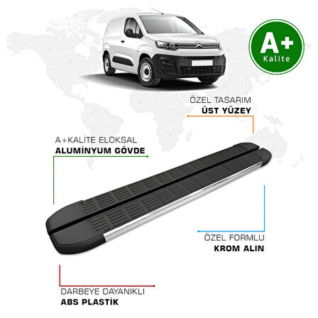 Citroen Berlingo Panelvan Yan Basamak Uzun Şasi 2019 Model ve Sonrası S-Line