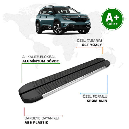 Citroen C5 Aircross Yan Basamak 2019 Model ve Sonrası S-Line