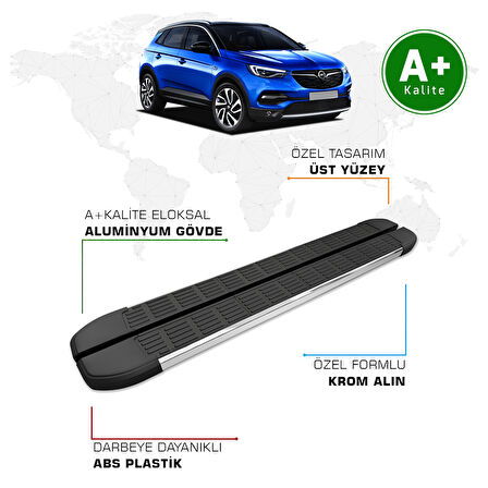 Opel Grandland X Yan Basamak 2017 – 2024 Model S-Line