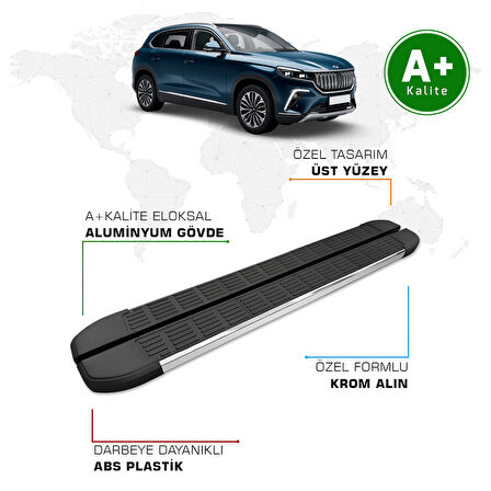 TOGG T10X Yan Basamak 2023 Model ve Sonrası S-Line