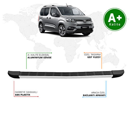 Toyota Proace City Arka Basamak Kısa Şasi 2019 Model ve Sonrası S-Line