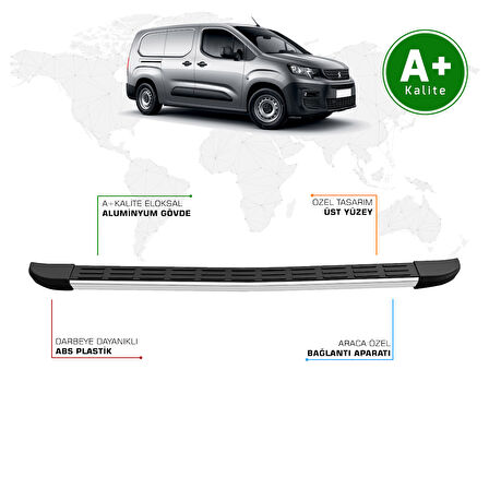 Peugeot Partner Arka Basamak Uzun Şasi 2019 Model ve Sonrası S-Line