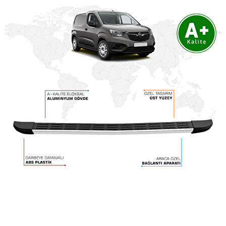 Opel Combo Panelvan Arka Basamak Uzun Şasi 2019 Model ve Sonrası S-Line