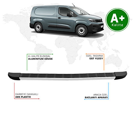Opel Combo Panelvan Arka Basamak Uzun Şasi 2024 Model ve Sonrası S-Line