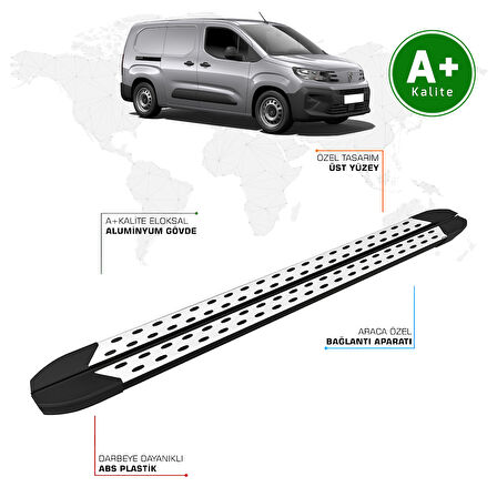 Peugeot Partner Yan Basamak Uzun Şasi 2024 Model ve Sonrası TrimLine