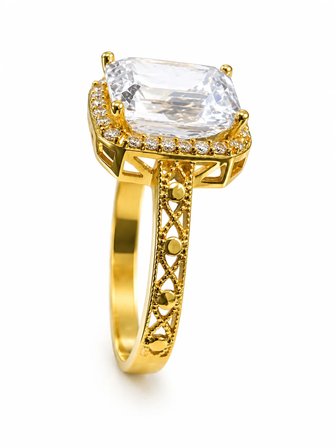Yazıcılar Princess Aura Zirkon Tek Taş Kadın Yüzüğü  2,71 GR (12) 