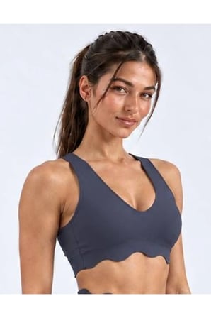 Scallop Detay Spor Büstiyer ( Sadece üst )