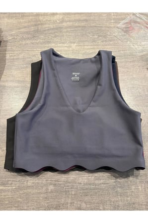 Scallop Detay Spor Büstiyer ( Sadece üst )