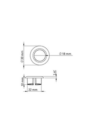 A Tipi Altın Lavabo Su Taşma Yüzüğü