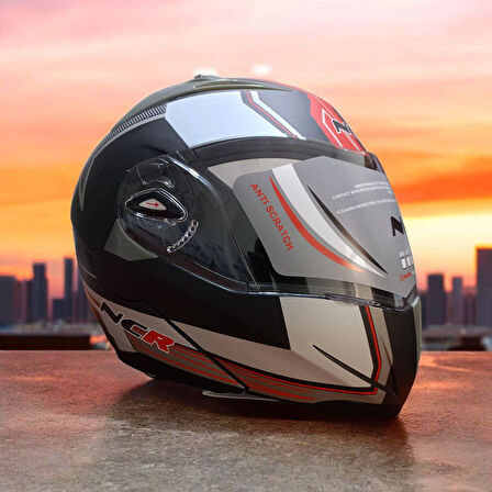 NCR-158 ÇENE AÇILIR GÖZLÜKLÜ E-CE BELGELİ KASK MONSTER