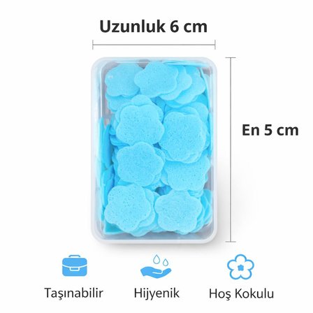 4 Paket 400 Yaprak Eriyen Mini Sabun | Çocuk, Okul, Kamp İçin