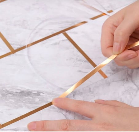 1 cm 50 Metre Gold Fayans Arası Şerit Bant