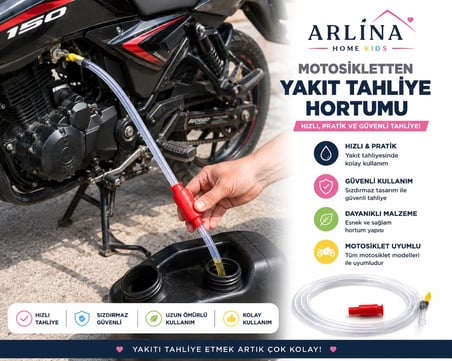 150 CM Hortumlu Sıvı Aktarma Aparatı Sifonlu Benzin Mazot Su Yağ Transfer Pompası Kolay Taşınabilir