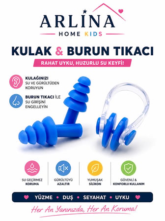 2'li Kulak & Burun Tıkacı