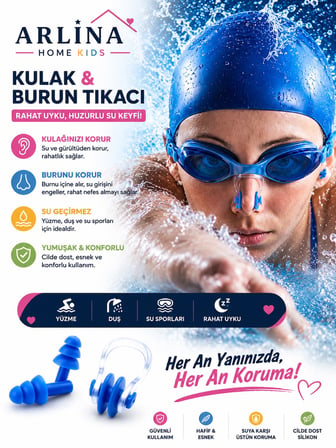 2'li Kulak & Burun Tıkacı