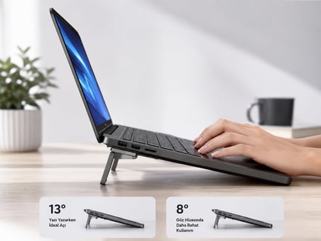 Katlanabilir  Yükseltici Laptop Standı