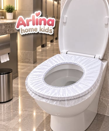 Arlina Home Kids Tek Kullanımlık Klozet Kapak Örtüsü 50 Adet