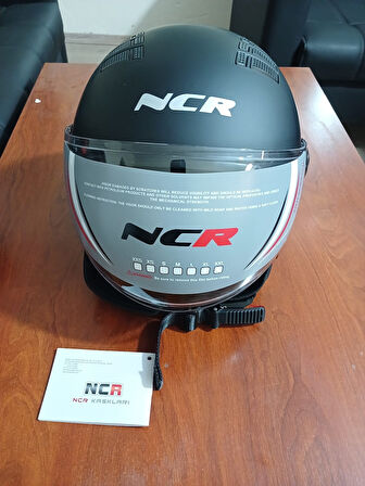 NCR KASK ÇENESİZ 230 ECE BELGELİ- MAT SİYAH