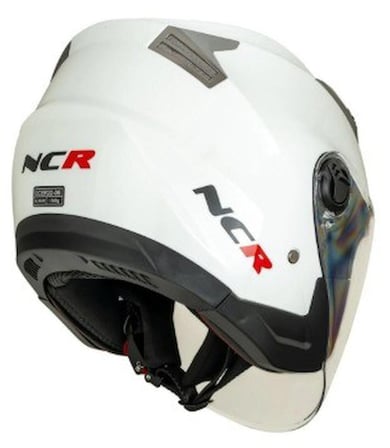 NCR KASK ÇENESİZ 708 ECE 22/06 BELGELİ- PARLAK BEYAZ