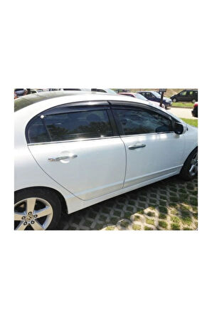 Honda Civic Krom Cam Çıtası 6 Parça 2005-2011 Arası Paslanmaz Çelik