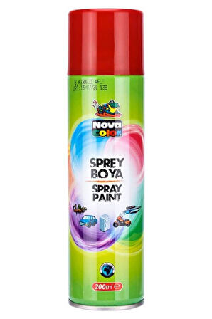 Nova Color Sprey Boya Kırmızı 200 ml Nc-801