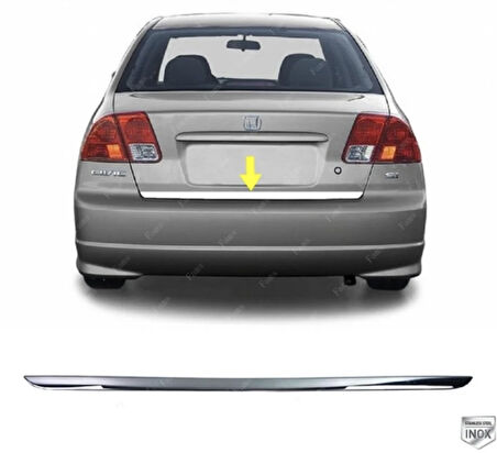 Honda Civic Krom Alt Bagaj Çıtası 2001-2007 P. Çelik