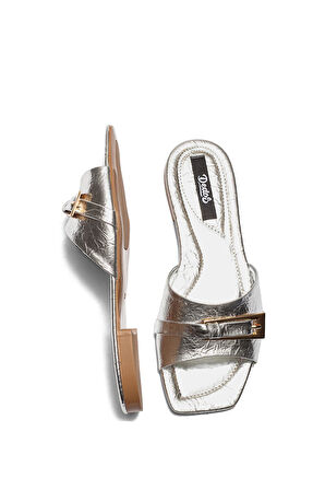 Kadın Varaklı Ev Terliği GÜMÜŞ 13035