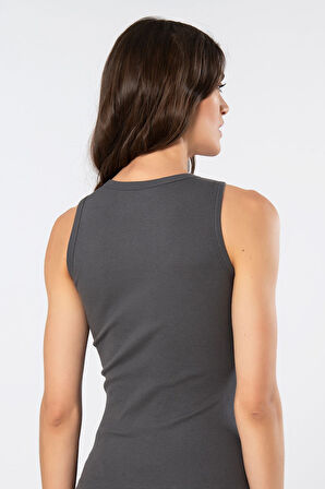 Türen Kadın Kolsuz Ribana Atlet 3407/Antrasit