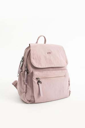 Yumuşak Dokulu Ultra Hafif, Esnek ve Su Geçirmez Polyamid Kumaş Sırt Çantası Pembe Model: (571-13-14B)