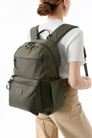 Orta Boy Sırt Çantası Ultra Hafif Çok Cepli Haki (Model:571-13-9B)