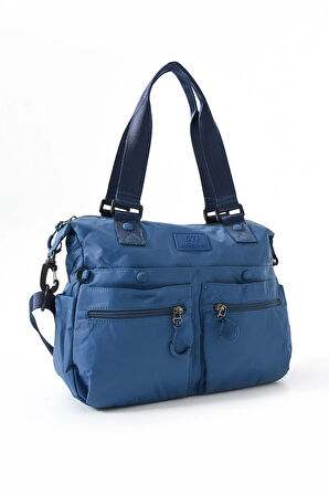 Ultra Hafif Su Geçirmez Çok Cepli Omuz Çantası Mavi (Model: 571-13-9M) 