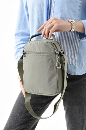 Üç Bölmeli Unisex Göğüs (Bodybag) - El Çantası Vizon (Model: 571-9P) 